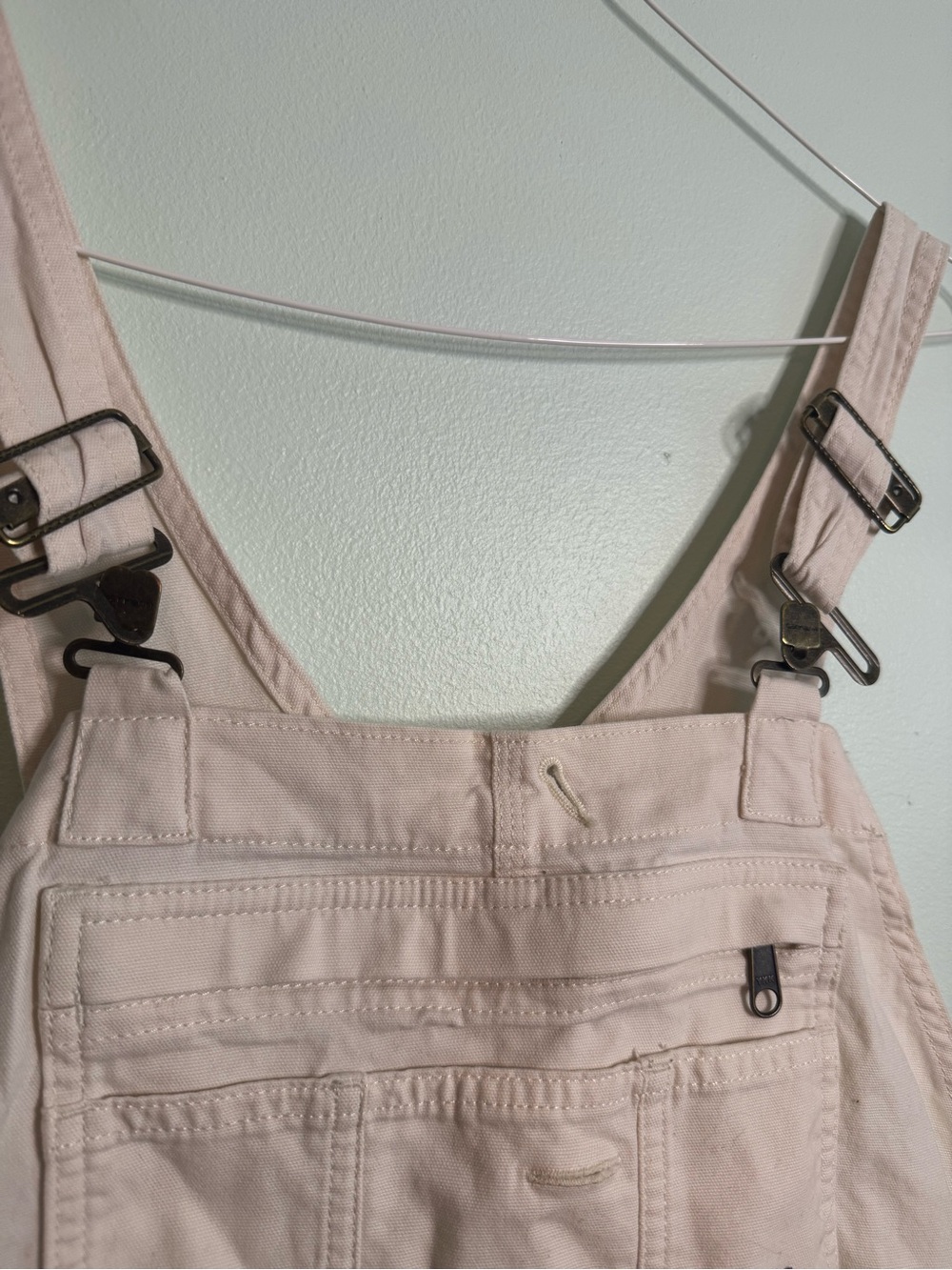 Carhartt Women's Khaki Cotton Overalls (L) - Picture 3 of 9